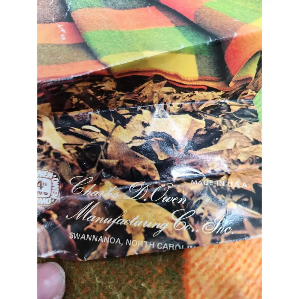 Vintage Multi Purpose Plaid Varsity Blanket With Carry Case 45x72